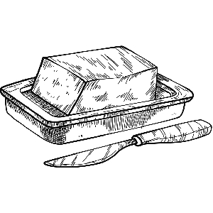 Fresh milk and butter from European dairy farms